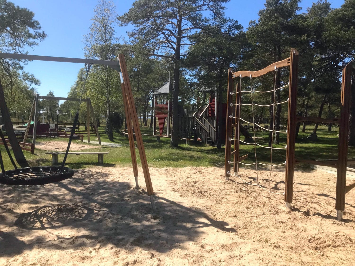 Lekplats på Snäckan nära caféet