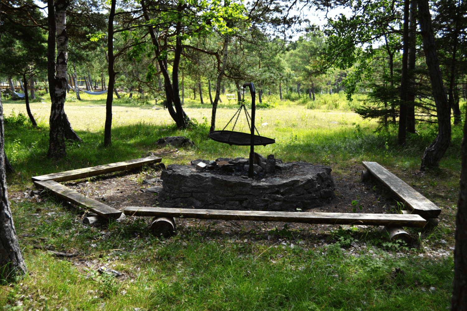 Grillplats på Snäckan med havsutsikt vid Skogen